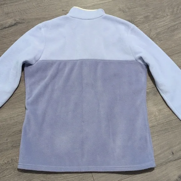 Columbia Fleece Color Block Quarter Snap Pullover Sweater - Picture 8 of 8